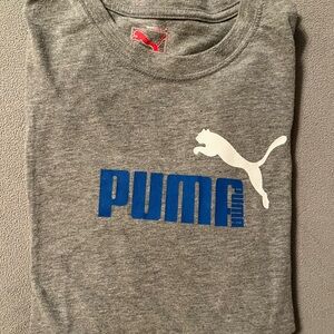 Puma Gray Tee with Red Logo
